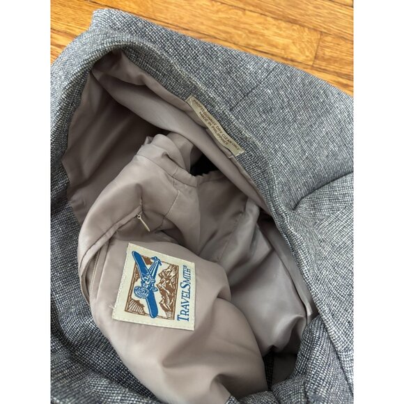 TravelSmith Mens Silk Tweed Blazer Jacket 42L Gray Flecked 2 Button Sport Coat - Picture 4 of 7